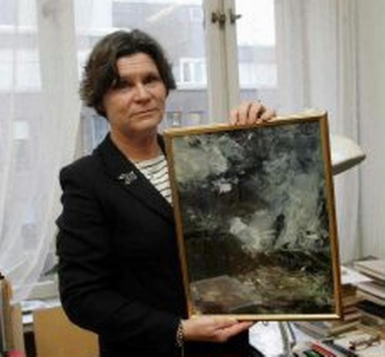 Det kostbare Strindberg-maleri 'Svartsjukans natt' er blevet stjålet fra Strindbergmuseet i Stockholm - Foto: AP 