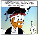 TORSKEDUMT. I den nye udgave af Carl Barks  Samlede Værker er en af Georg Gearløs  vigtigste replikker ændret. Fy! 