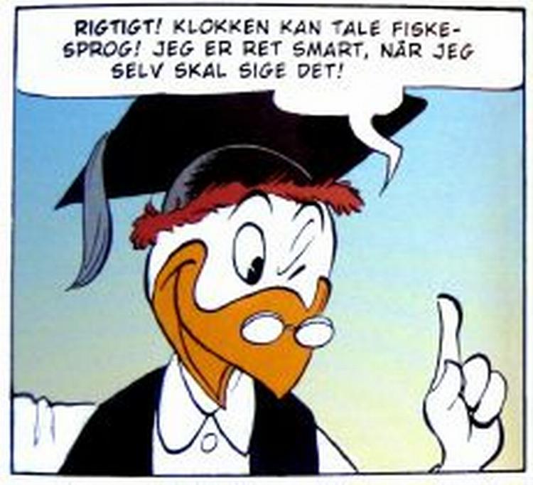 TORSKEDUMT. I den nye udgave af Carl Barks  Samlede Værker er en af Georg Gearløs  vigtigste replikker ændret. Fy! 