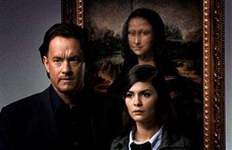 Tom Hanks spiller Robert Langdon og Audrey Tautou er Sophie Neveu i filmen  The Da Vinci Code , der for tiden optages bl.a. i Paris.   Foto: Simon Mein 