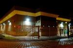 De bevæbnede røvere slog til mod dette depot i Tonbridge sydøst for London. - Foto: AP 