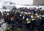 Et marked i Moskva kollapsede i morgentimerne. - Foto: AP 