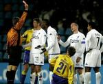To røde kors fik FCK i mindretal og Brøndby foran. - Foto: Jens Dresling 