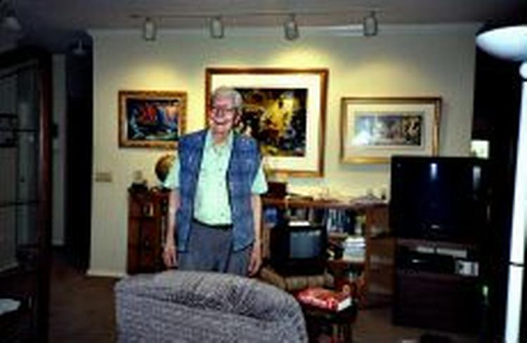 Den verdensberømte Anders And tegner, Carl Barks, der bor i Grants Pass i Oregon i USA. Foto: Søren Vinterberg 