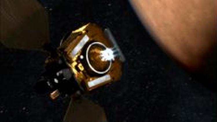 Fremstilling af NASA's fartøj Mars Reconnaissance Orbiter. - Foto: AP 