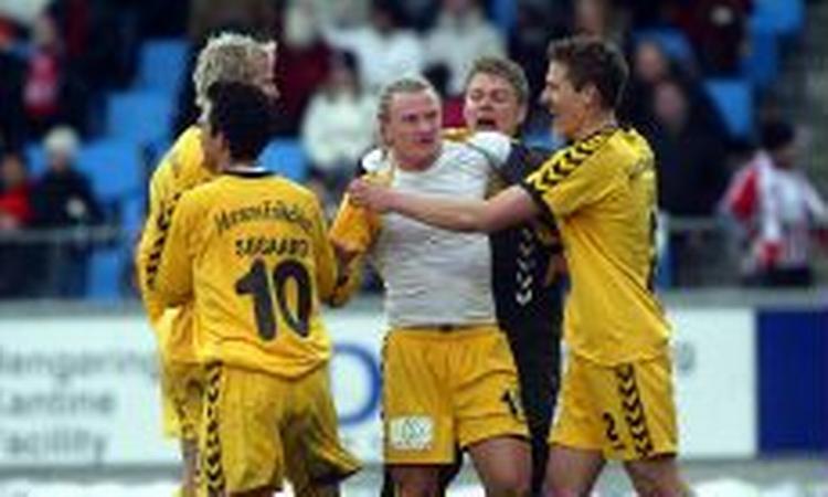 Berisha sørgede for, at Horsens kom ud af forårspremieren med point. - Foto: Ole Kjær 