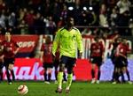 Barcelonas Eto'o var ikke til at få øje på under kampen mod Osasuna. - Foto: AP 