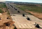 Black Hawk-helikoptere som her på billedet er en del af operationen i Samarra i Irak. - Foto: AP 