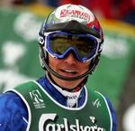 Den italienske skiløber Giorgio Rocca har vundet slalom-World Cuppen - uden brug af brædderne. - Foto: AP 