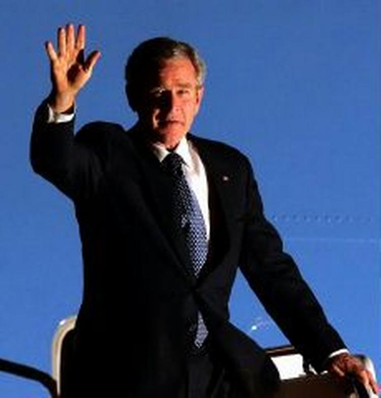 USA's præsident George Bush sagde onsdag, at det er Iraks tidligere diktator, Saddam Hussein, der er skyld i den nuværende splittelse i landet. - Foto: AP 