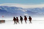 En gruppe forskere på Antarktis. - Arkivfoto: AP 