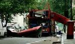 Denne bus på Tavistock Square var mål for en af bomberne. - Arkivfoto: AP 