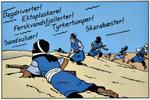 SPROGFORNYELSE. Kaptajn Haddock optræder først i 'Krappen med de gyldne klosakse', der udkommer om to måneder. Dette er en smagsprøve, taget fra 'Tintin - En rejse gennem Hergés univers' (Carlsen 2005). 