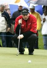 Thomas Bjørn ved endnu ikke, om han er med i finalerunderne i US Masters. - Foto: AP 