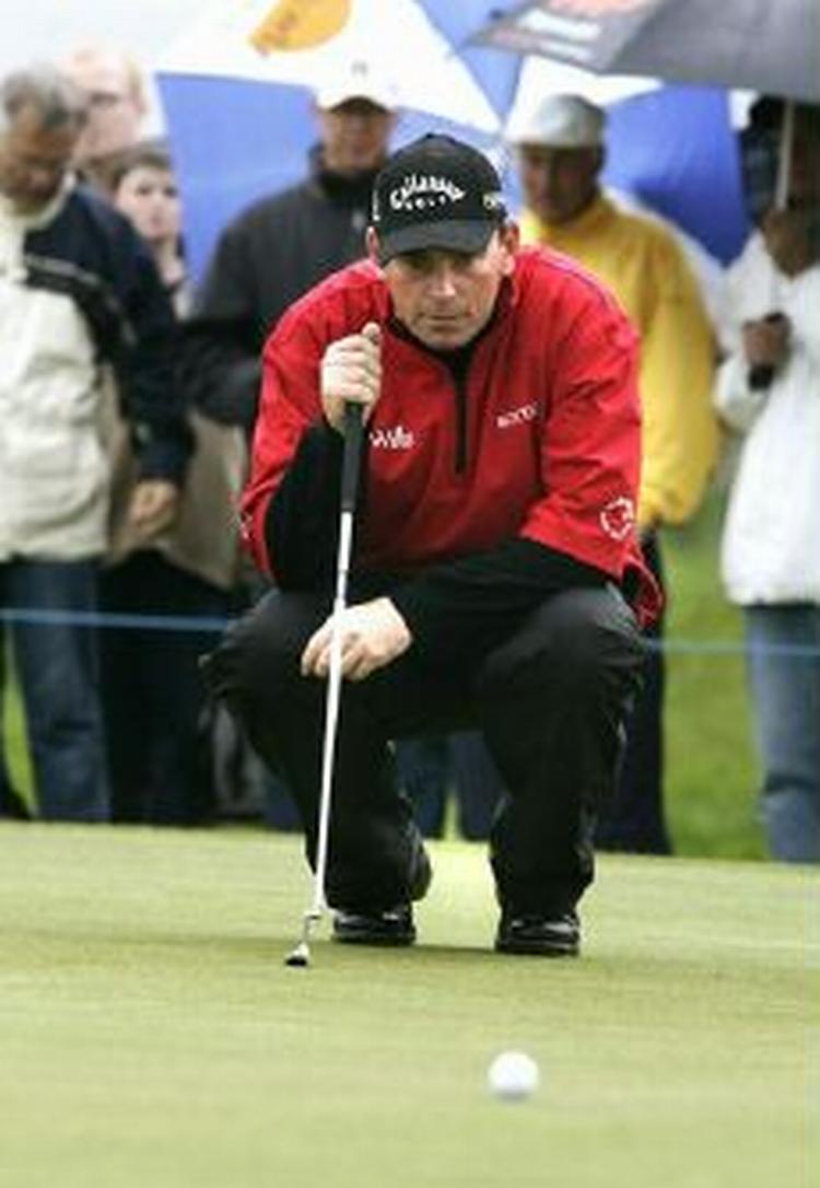 Thomas Bjørn ved endnu ikke, om han er med i finalerunderne i US Masters. - Foto: AP 