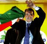 Romano Prodi føler sig sejrsikker, selv om intet endnu er afgjort i valget i Italien. - Foto: AP 