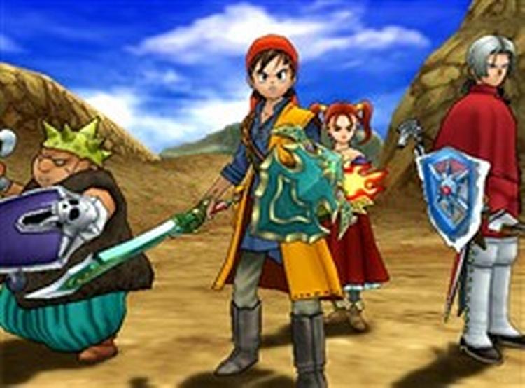 De fire helte i  Dragon Quest  har vidt forskellig baggrund og behersker ligeledes forskellige våben og forskellige magiske evner. 