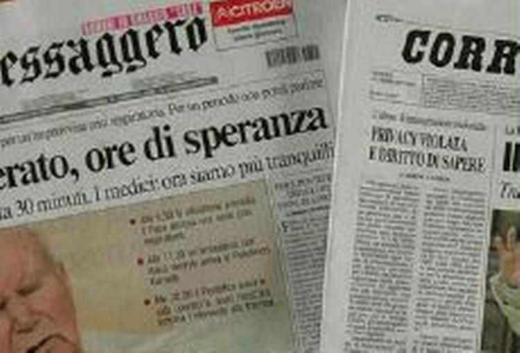 De italienske aviser ærgrer sig over valget. Men af forskellige årsager. - Arkivfoto: AP 