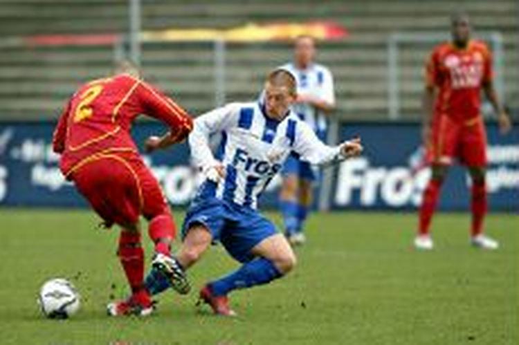 Esbjergs Niki Zimling åbnede scoringen i kampen mod FC Nordsjælland, som endte med en 4-0-sejr til effektive Esbjerg. - Foto: Niels Husted 