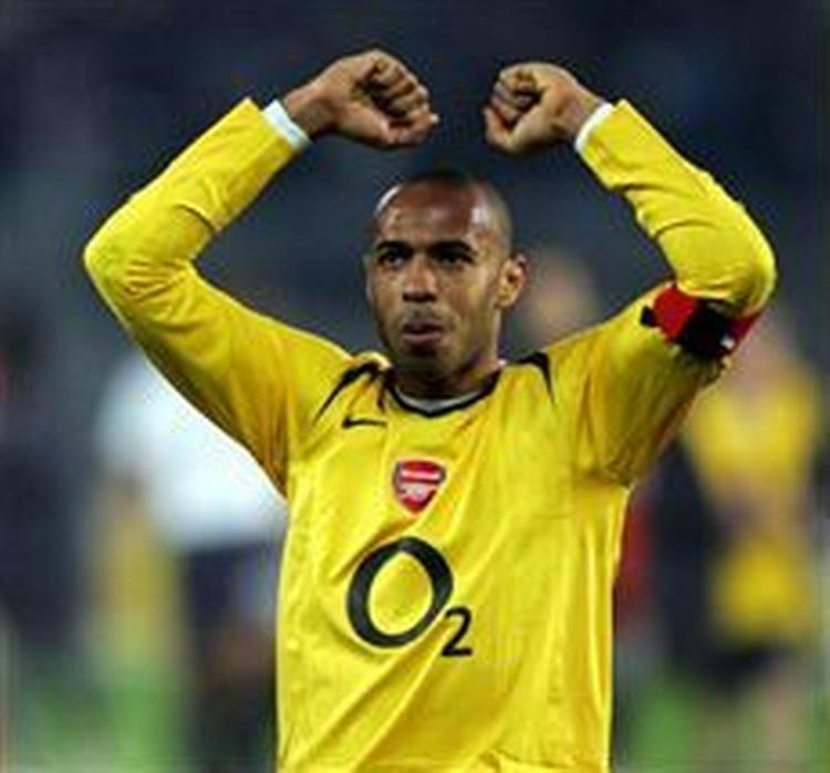 Arsenals nøglespiller, den mårlfarlige Thierry Henry. - Arkivfoto: AP. 
