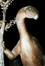 Plateosaurussen, som forskerne mener, den så ud. - Foto: Pressens Bild 