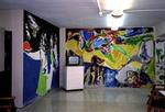 Revolutionens Historiske Arkiv har hidtil haft til huse i bygningen, hvor Asger Jorn i alt malede ni vægge og to søjler.   Arkivfoto: Kim Kastrup 