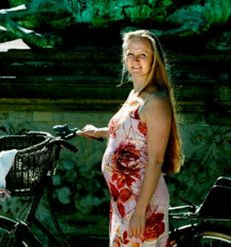 En gravid kvinde, hvis alder dog ikke er oplyst. - Arkivfoto: Jacob Carlsen 