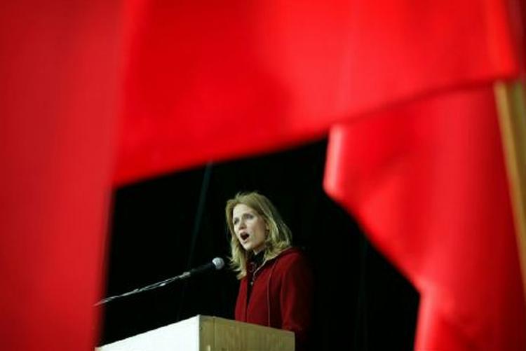 Velfærdsforliget skal ikke være en »spareøvelse«, sagde Helle Thorning-Schmidt i sin 1. maj-tale. - Foto: Jens Dresling 