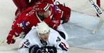 Det danske ishockeylandshold tabte mod USA - Foto: AP 