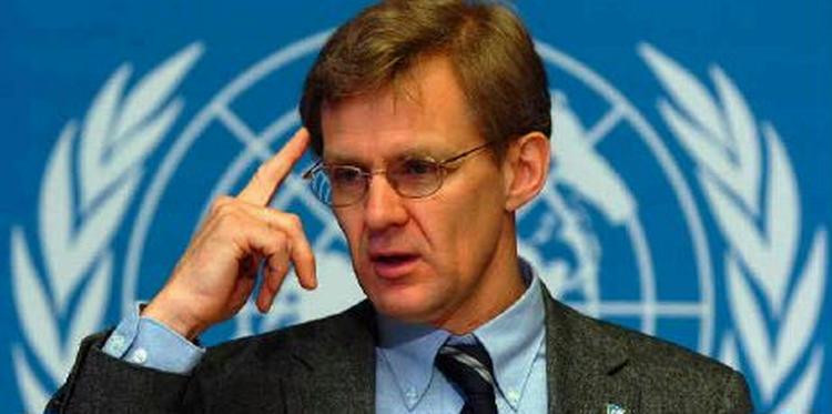 FN's chef for humanitære anliggender, Jan Egeland blev tvunget til at forlade lejren. - Foto: AP 