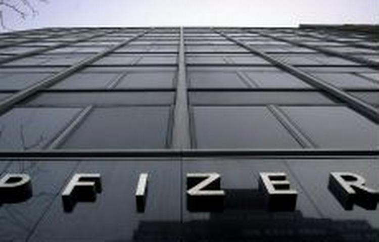 Pfizers hovedkvarter i New York. - Foto: AP 