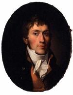 GULDALDERENS CHARLATAN. Den selvbevidste og velklædte Jørgen Jürgensen, blev malet af C.W. Eckersberg omkring 1808. - Foto fra bogen 