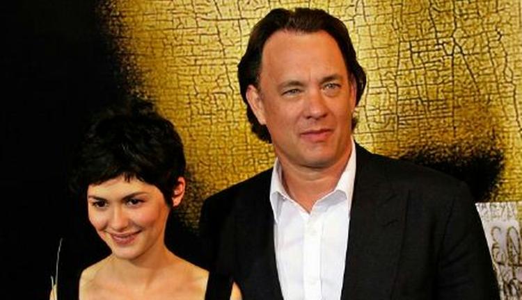 Tom Hanks, Audrey Tautou er i Cannes for at promovere filmen. - Foto: AP 