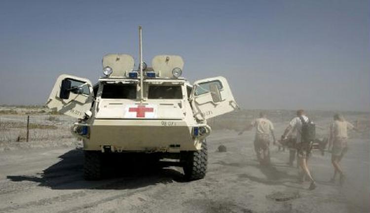 De danske styrker i Camp Eden i Basra, Irak, holder øvelse. - Arkivfoto: Thomas Borberg 