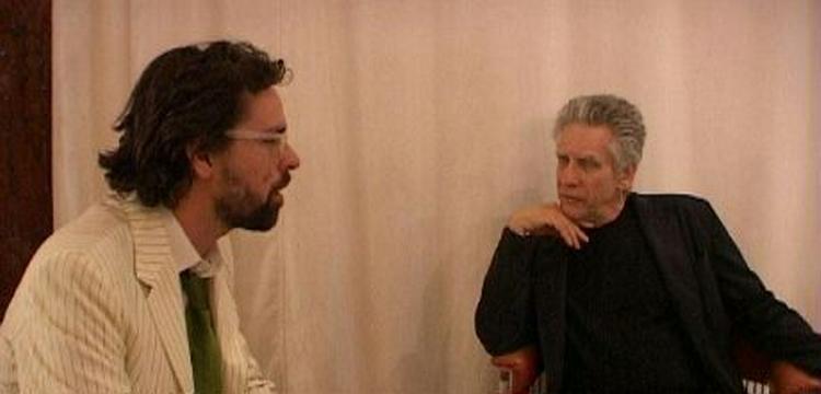 Anders Morgenthaler i samtale med gyserinstruktøren David Cronenberg i Cannes. - Foto: LocalEyes 