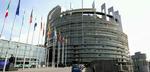 Europaparlamentets bygning i Strasbourg , hvor parlamentets medlemmer rejser til fra Bruxelles en gang om måneden. - Foto: Johnny Frederiksen 