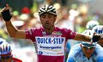 Sådan ser en vinder ud ligen inden han kører over målstregen i Giro d'Italia. - Foto: AP 
