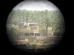 Et kig gennem en amerikansk kikkert rettet mod oprørsbyen Ramadi. - Foto: AP 