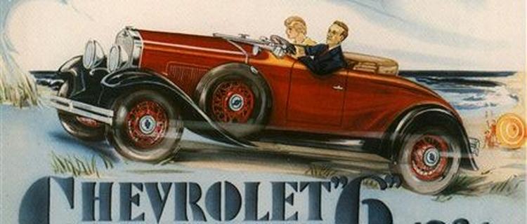 Vroomm. Transportmidler i alle afskygninger fyldte meget i mellemkrigstidens reklamer, og fart var en entydig værdi, i modsætning til i dag, hvor mange også drømmer om langsomhed - Illustration fra bogen. 