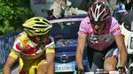 Simoni (tv.) og Ivan Basso arbejdede fint sammen ind til få kilometer før 20 etapes målstreg. - Foto: AP 