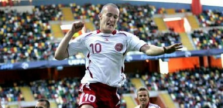 Thomas Kahlenberg har scoret to gange ved U21 EM i Portugal. - Foto: Thomas Wilmann. 