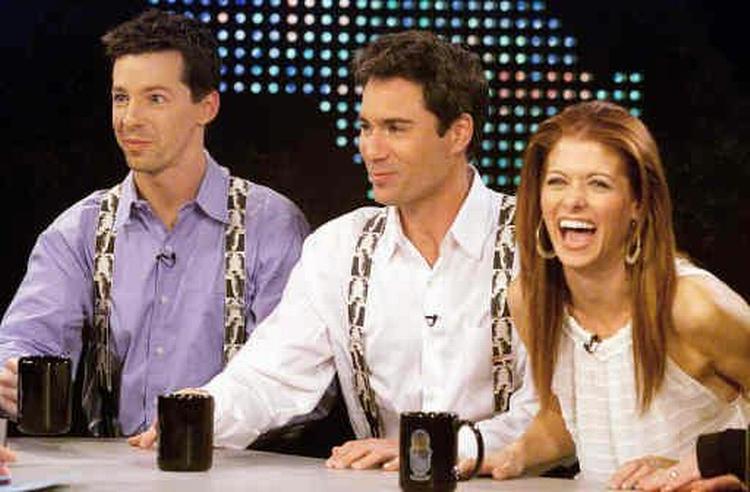 Sean Hayes, Eric McCormack og Debra Messing spillede de bærende roller i serien. - Foto: AP 