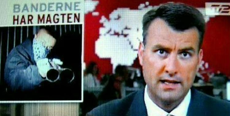 Under overskriften 'Banderne har magten' bragte TV 2 historien om banden 'Triple A', men banden var fup og fidus og kun opfundet til en musikvideo. - Foto: TV 2 
