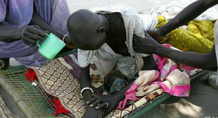 Infrastrukturen i det sydlige Sudan er brudt helt sammen, og smitsomme sygdomme trives i området. Lige nu truer et koleraudbrud med at sprede sig til nabolandene. - Arkivfoto: AP 
