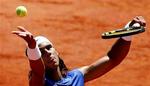 Nadal havde vundet de første sæt, da Djokovic opgav ævred. - Foto: AP 
