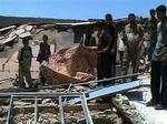 Den eftersøgte terrorist Zarqawi blev dræbt under et luftangreb mod dette hus i Baquba nord for Bagdad. - Foto: AP 