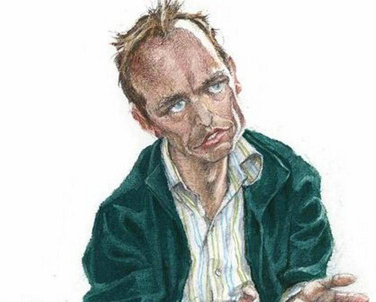 PETER ADOLPHSEN. - Tegning: Roald Als 