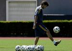 Raúl under dagens træning. - Foto: AP. 