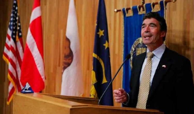 Statsminister Anders Fogh Rasmussen (V) holdt mandag tale på Berkeley University i USA - Foto: AP 