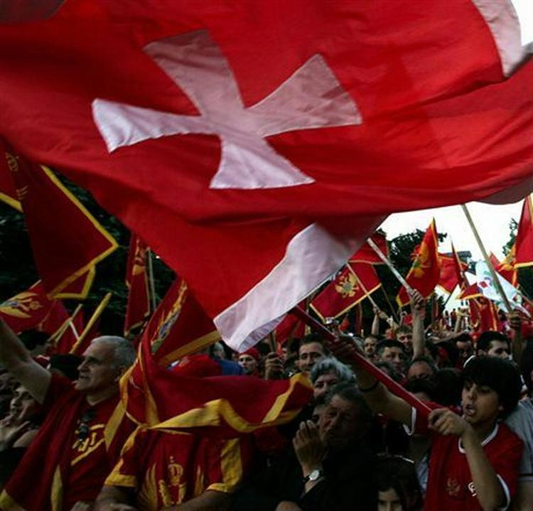Montenegrinsk fest for selvstændigheden i Podgorica. - Foto: AP 